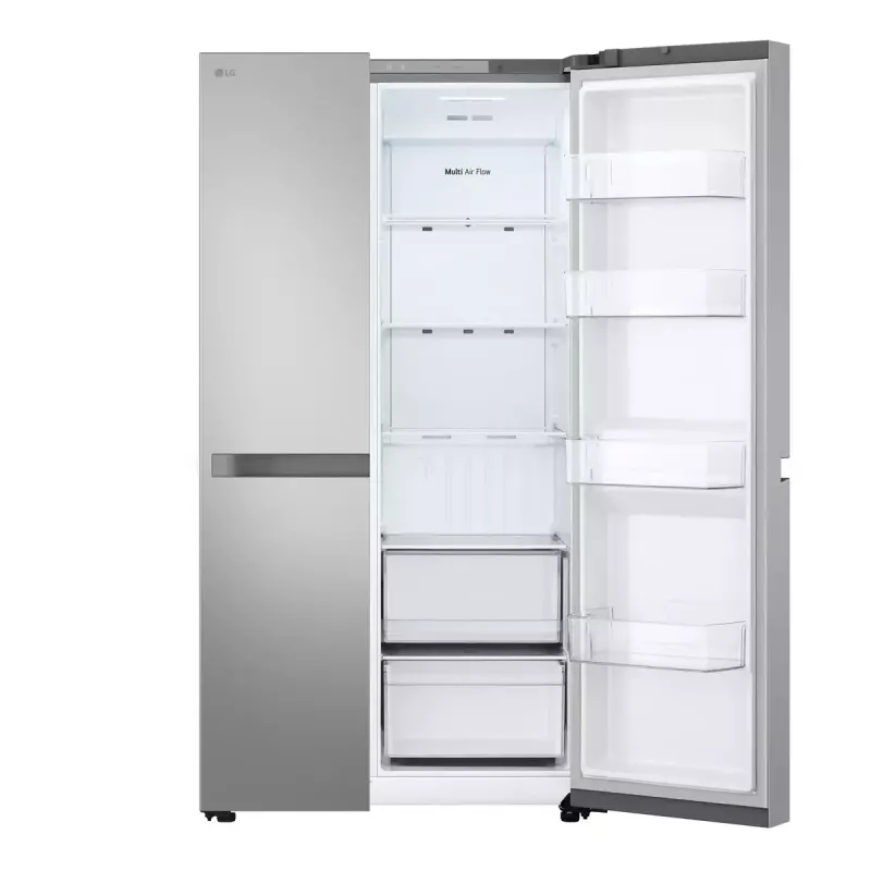 LG NatureFRESH GSBC40PYPE Amerikanischer Kühl-Gefrierschrank – Prime Silver – Energieeffizienzklasse E