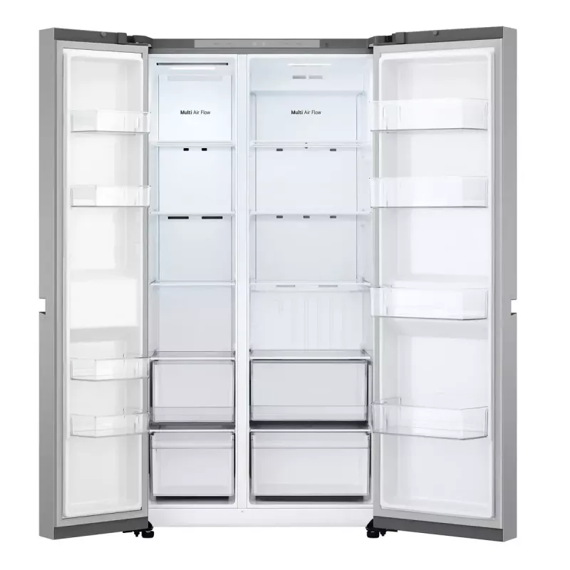 LG NatureFRESH GSBC40PYPE Amerikanischer Kühl-Gefrierschrank – Prime Silver – Energieeffizienzklasse E