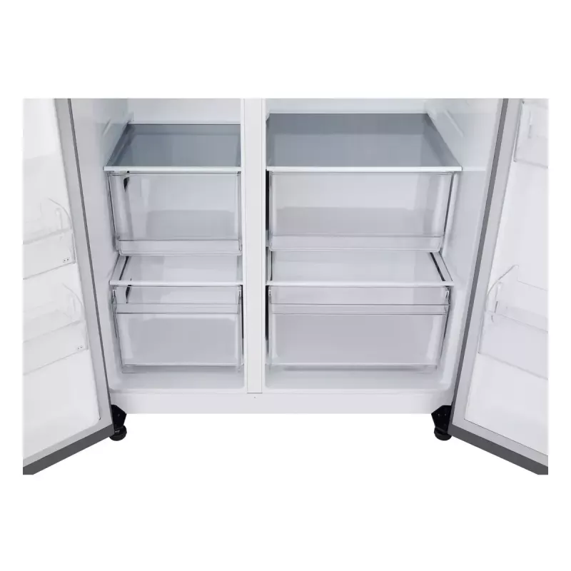 LG NatureFRESH GSBC40PYPE Amerikanischer Kühl-Gefrierschrank – Prime Silver – Energieeffizienzklasse E