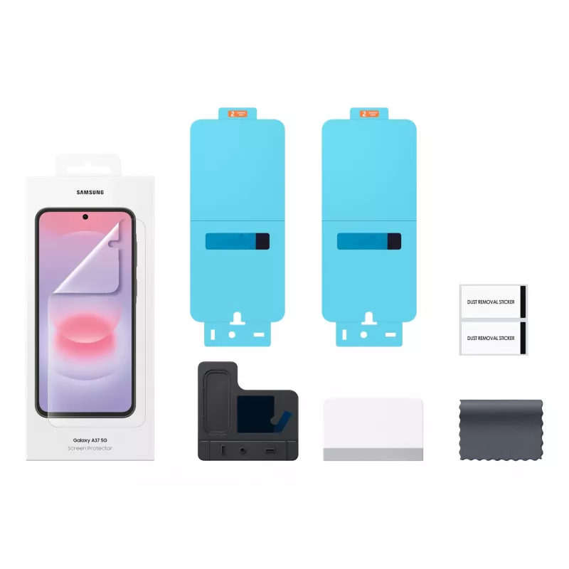 Samsung EF-UA376CTEGWW Handy-Displayschutz/Rückseitenschutz Transparente Displayschutzfolie 2 Stk.
