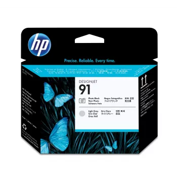 HP 91 Foto Schwarz und Hellgrau DesignJet Druckkopf, HP DesignJet Z6100 Druckerserie, Thermo-Tintenstrahl, Schwarz, Singapur, 28 mm, 143 mm