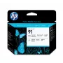 HP 91 Foto Schwarz und Hellgrau DesignJet Druckkopf, HP DesignJet Z6100 Druckerserie, Thermo-Tintenstrahl, Schwarz, Singapur, 28 mm, 143 mm
