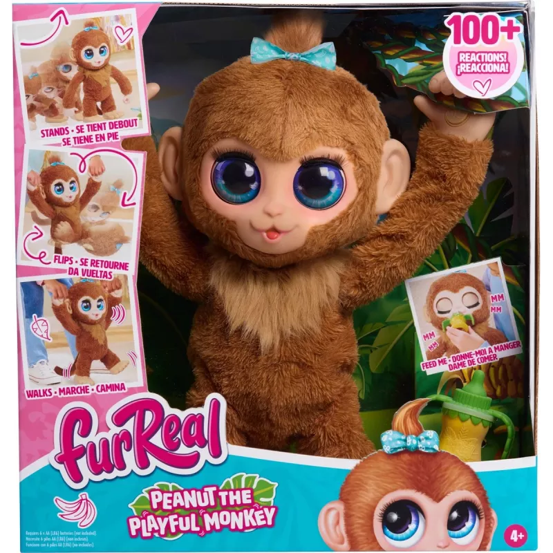 FurReal Peanut der verspielte Affe, Junge/Mädchen, 4 Jahre FurReal Peanut der verspielte Affe. Produktfarbe: Mehrfarbig