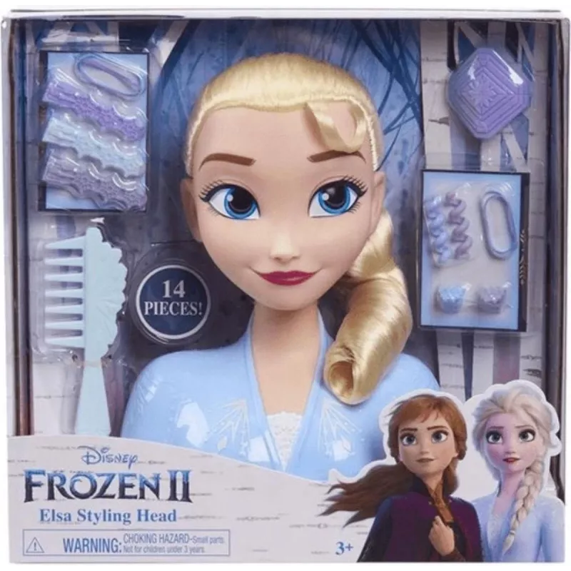 Just Play Disney Frozen 2, Make-up/Styling-Puppenkopf, Weiblich, 3 Jahr(e), 120 mm, Mehrfarbig