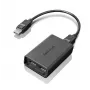 Lenovo DisplayPort auf Dual-DisplayPort Monitorkabel USB-A Schwarz