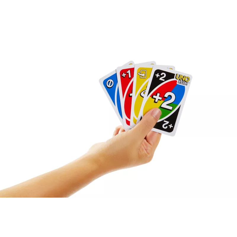 Spiele UNO FLIP Kartenspiel mit farbenblind zugänglichem Deck für Kinder, Erwachsene und Familienspieleabende