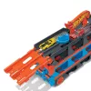 Hot Wheels City Speedway Hauler Carrier mit 3 Spielzeugautos, Fahrzeug-Set, 4 Jahr(e), Kunststoff, Grau, Mehrfarbig