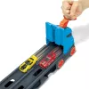 Hot Wheels City Speedway Hauler Carrier mit 3 Spielzeugautos, Fahrzeug-Set, 4 Jahr(e), Kunststoff, Grau, Mehrfarbig