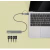Manhattan USB-C & USB-A Combo Dock/Hub, Anschlüsse (4): USB-A (x4), 5 Gbps (USB 3.2 Gen1 alias USB 3.0), USB-gespeist (kein externes Netzteil erforderlich), Kabel 25 cm