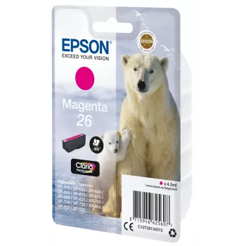 Epson Eisbär Einzelpackung Magenta 26 Claria Premium Ink