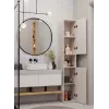 Badezimmer-Standschrank Top E Shop NEL, freistehend 2-türig, Laminat in Cashmere, 1740×310×300 mm, 5 Einlegeböden