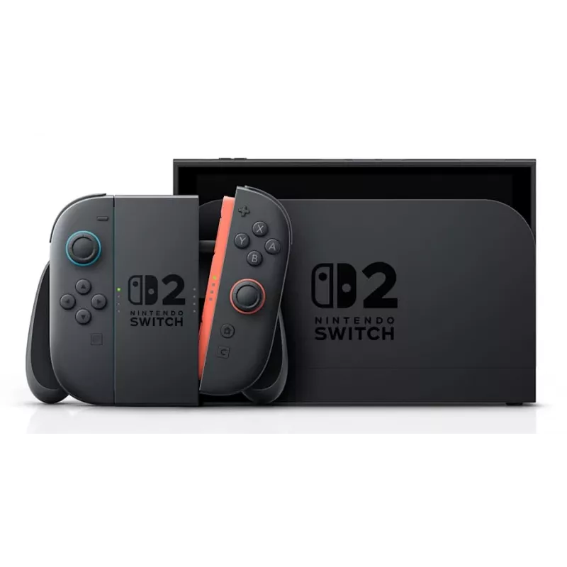 Gaming-Konsole NINTENDO Switch 2 Schwarz — 7,9 Zoll LCD 1920×1080, 120 Hz, 256 GB, 5220 mAh Batterie, Wi‑Fi 6, Bluetooth, HDR10