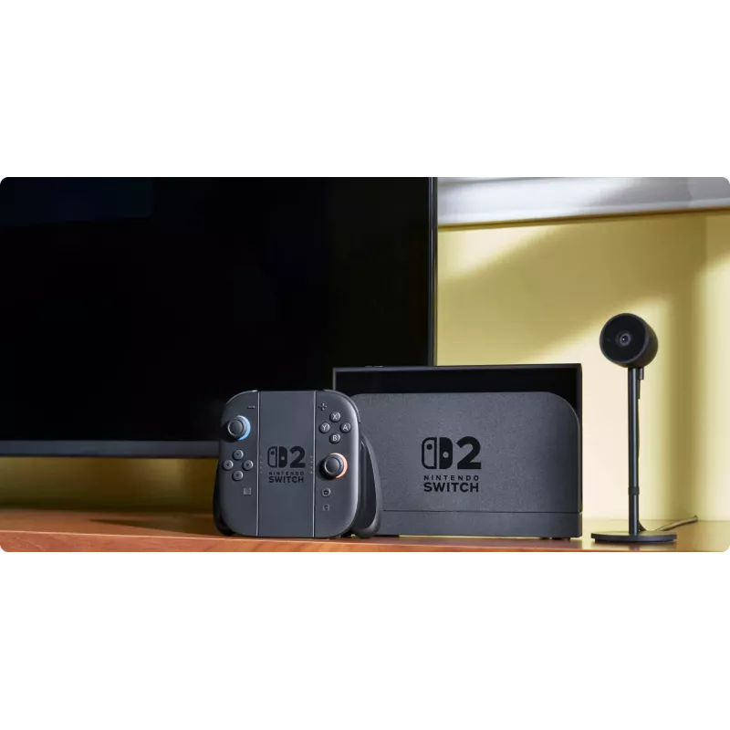 Gaming-Konsole NINTENDO Switch 2 Schwarz — 7,9 Zoll LCD 1920×1080, 120 Hz, 256 GB, 5220 mAh Batterie, Wi‑Fi 6, Bluetooth, HDR10
