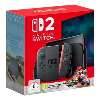 Nintendo Switch 2 + Mario Kart World tragbare Spielkonsole 20,1 cm (7,9″) 256 GB Touchscreen Wi-Fi Schwarz