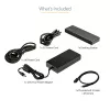 StarTech.com Thunderbolt 3 Dock – Dual-4K-60-Hz-Monitor-TB3-Laptop-Dockingstation mit DisplayPort, HDMI und 1080p VGA – 85 W Power Delivery & Ladeleistung – 2x USB-A, Ethernet – Mac & Windows