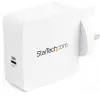 StarTech.com USB-C-Wandladegerät - USB-C-Laptop-Ladegerät 60 W PD - 6 Fuß/2 m Kabel - Universelles kompaktes Typ-C-Netzteil - Dell XPS/Lenovo X1 Carbon/HP EliteBook/MacBook - USB-IF/CE-zertifiziert