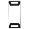 StarTech.com 24U 19 Zoll Wandmontage Netzwerk-Rack – Einstellbare Tiefe 12–20 Zoll 2-Pfosten-Open-Frame-Serverraum-Rack für AV/Daten/IT-Kommunikation/Computerausrüstung/Switch mit Käfigmuttern & Schrauben