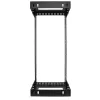 StarTech.com 24U 19 Zoll Wandmontage Netzwerk-Rack – Einstellbare Tiefe 12–20 Zoll 2-Pfosten-Open-Frame-Serverraum-Rack für AV/Daten/IT-Kommunikation/Computerausrüstung/Switch mit Käfigmuttern & Schrauben