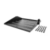 StarTech.com 2U Server-Rack-Ablage, mittig montiert, universell belüftetes Rackmount-Cantilever-Tablett für 19-Zoll-Netzwerkgeräte-Rack, robust Stahl, 91 kg Kapazität, 50,8 cm tief, Schwarz