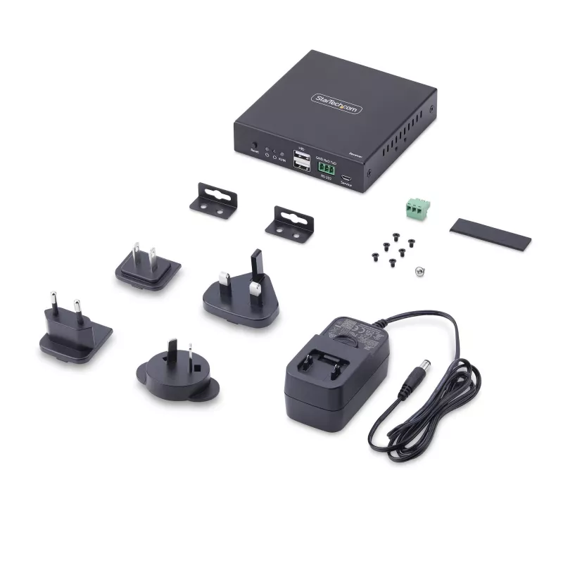 StarTech.com HDMI KVM-Empfänger über IP-Netzwerk für die IH2006-Produktserie, 4K 60Hz, treiberlos, AVoIP, inklusive Montagekit, nur Empfänger