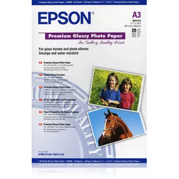 Epson Premium Glossy Photo Paper, DIN A3, 255g/m², 20 Blatt