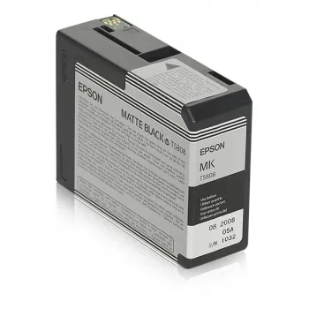 Epson Einzelpackung Mattschwarz T580800, Mattschwarz, Pigmenttinte, 80 ml, 1 Stück