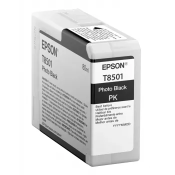 Epson Singlepack Photo Schwarz T850100, Schwarz, pigmentbasierte Tinte, 80 ml, 1 Stk.