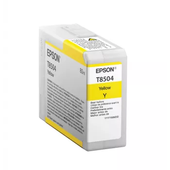 Epson Einzelpackung Gelb T850400, Gelb, Pigmenttinte, 80 ml, 1 Stk.