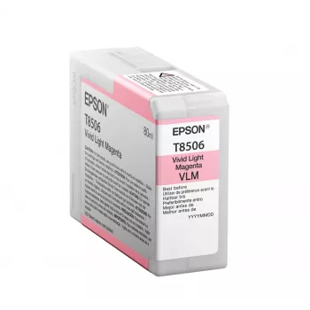 Epson Singlepack HellMagenta T850600, HellMagenta, Pigmenttinte, 80 ml, 1 Stück
