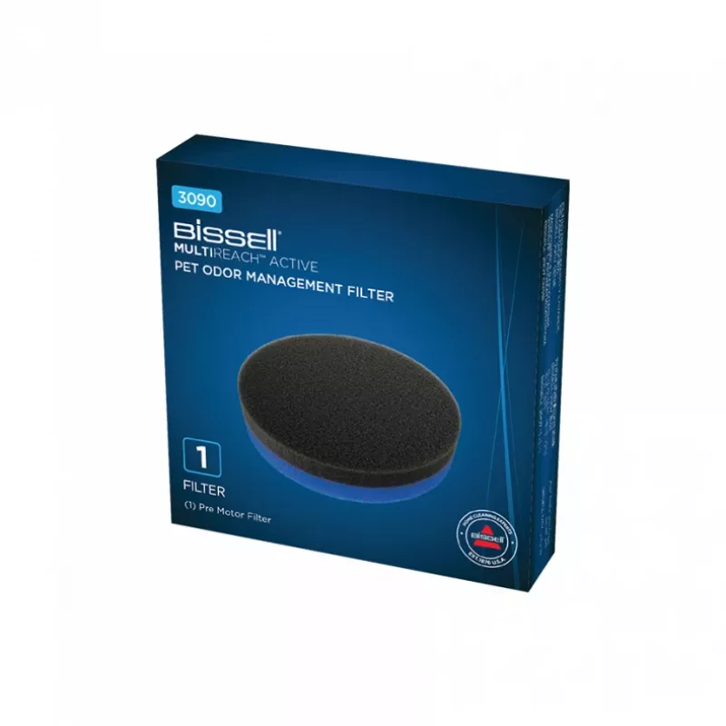 Bissell Multireach Active Pet Odor Management Filter, Vorfilter, Stabstaubsauger, Schwarz, Blau, Bissell, MultiReach Active 21V, 100 mm
