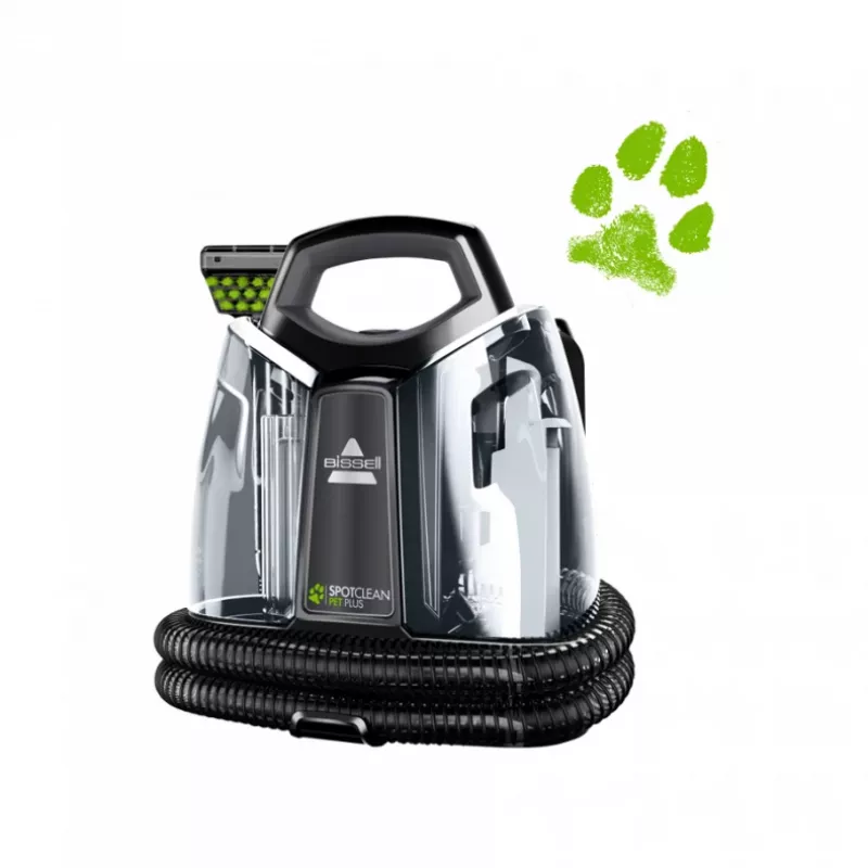 Bissell SpotClean Pet Plus Teppichreinigungsmaschine Trocken&Nass Schwarz, Transparent