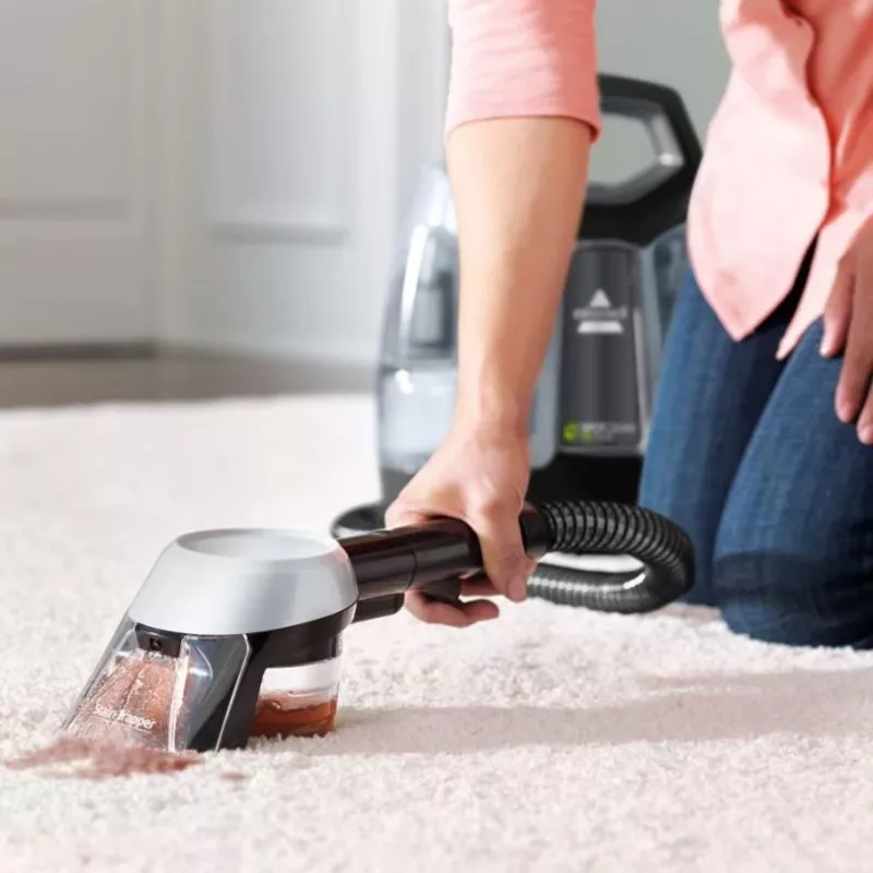Bissell SpotClean Pet Plus Teppichreinigungsmaschine Trocken&Nass Schwarz, Transparent