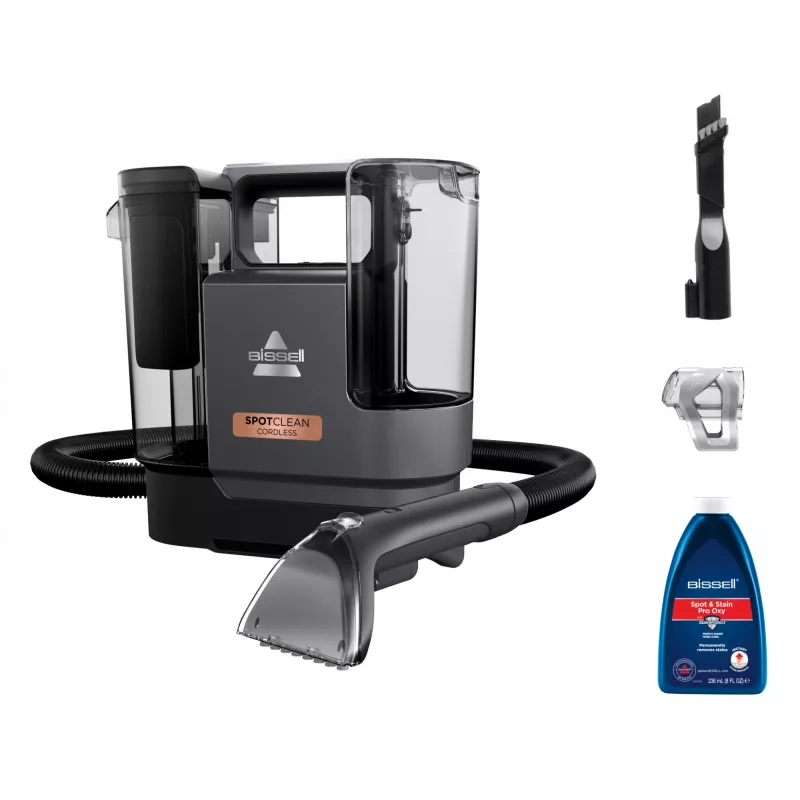 Bissell SpotClean Cordless, Handheld, Tiefenreinigung, 25 m²/h, 25 m², Autoinnenraum, Teppich, Polster, 0.9 l