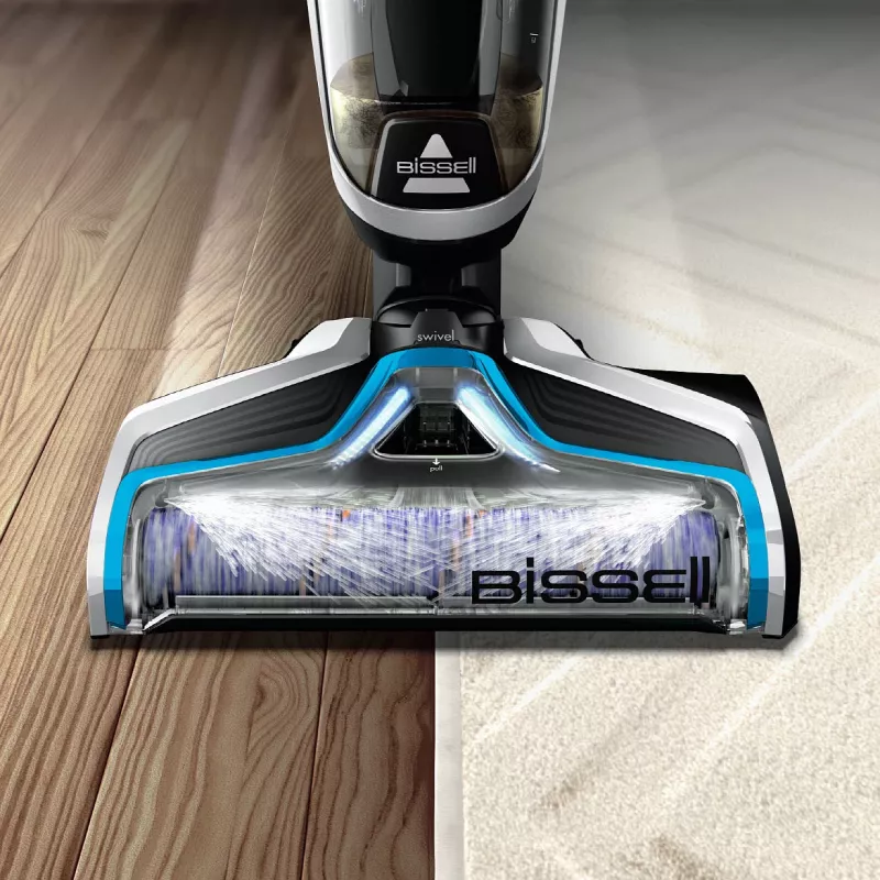 Bissell 2582Q Stabstaubsauger/Elektrobesen Staubsauger mit Bodensteheinheit Akku Trocken & Nass Beutellos 250 W Schwarz, Blau, Silber