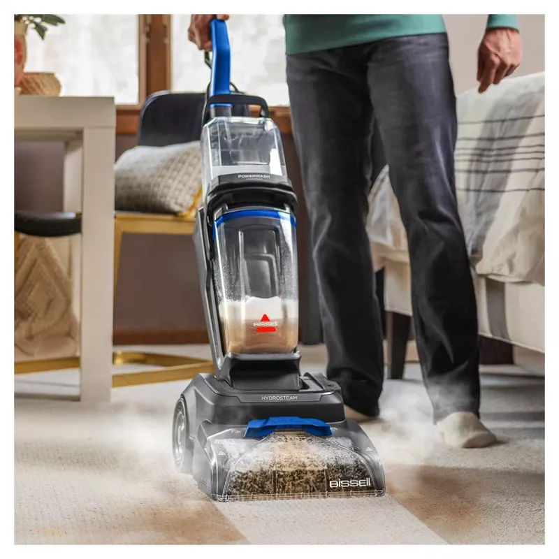 Bissell PowerWash HydroSteam Teppichreinigungsmaschine Walk-behind Deep Schwarz, Blau, Titanium