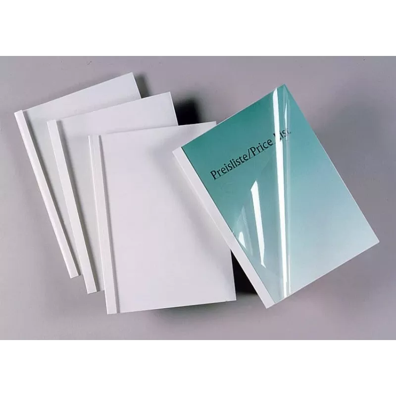 GBC ThermaBind-Deckblätter Standard A4 8 mm, A4, PVC, Weiß, 60 Blatt, 240 g/m², 8 mm