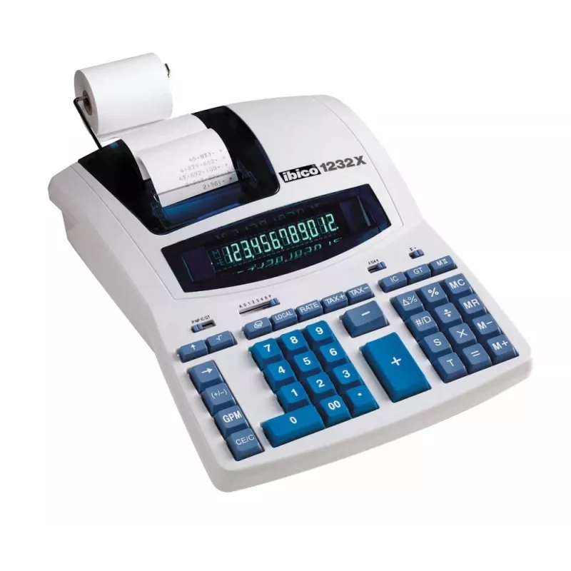 Rexel Druckender Tischrechner Ibico 1232X Professional 12-stellig, 290 mm, 375 mm, 375 mm