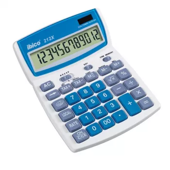 Rexel Tischrechner Ibico 212X 12-stellig, 144 mm, 212 mm, 212 mm