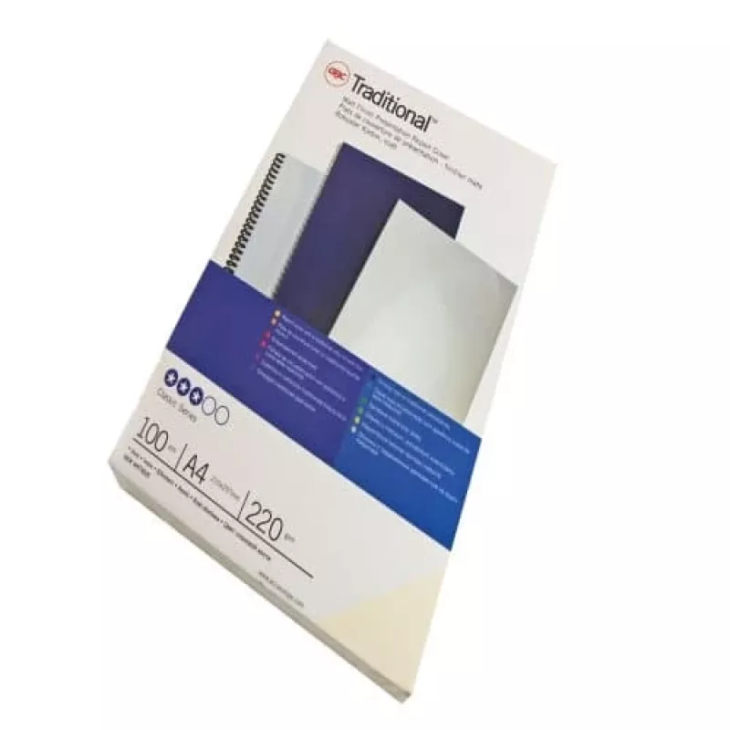 GBC Bindungsdeckel A4 Blanko 250 g/m², A4, Karton, Weiß, Matt, 100 Blatt, 2,2 kg