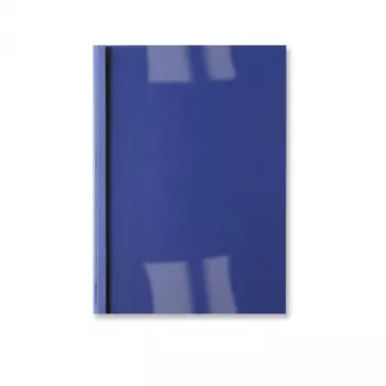 GBC Thermo-Umschlag Ledernarbung A4 1,5 mm, A4, Karton, Blau, Transparent, Matt, 15 Blatt, 1,5 mm