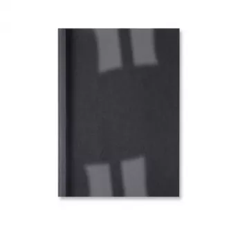 GBC LeatherGrain ThermaBind-Umschläge 3 mm Schwarz (100), A4, PVC, Blau, Transparent, Matt, 30 Blatt, 3 mm