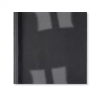 GBC LeatherGrain ThermaBind-Umschläge 3 mm Schwarz (100), A4, PVC, Blau, Transparent, Matt, 30 Blatt, 3 mm