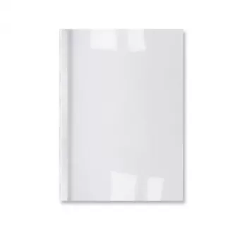 GBC LeatherGrain ThermoBind-Mappen 3 mm Weiß (100), A4, PVC, Transparent, Weiß, Matt, 30 Blatt, 3 mm