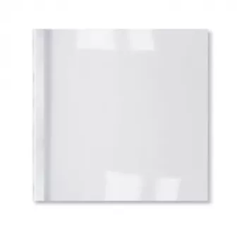 GBC LeatherGrain ThermoBind-Mappen 3 mm Weiß (100), A4, PVC, Transparent, Weiß, Matt, 30 Blatt, 3 mm