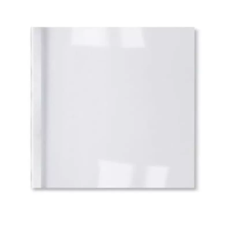 GBC LeatherGrain ThermoBind-Mappen 3 mm Weiß (100), A4, PVC, Transparent, Weiß, Matt, 30 Blatt, 3 mm