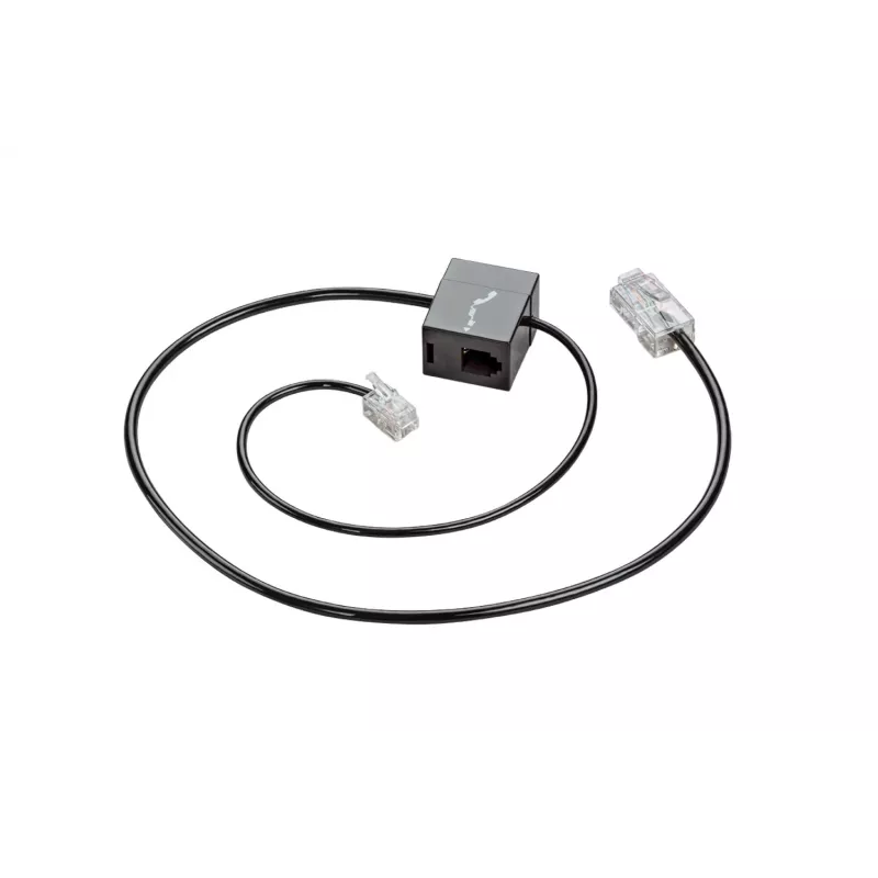 Telefon-Schnittstellenkabel POLY Savi 85R57AA Schwarz Stecker auf Stecker