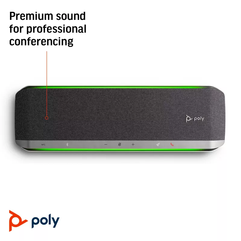 HP Poly Sync 60 Speakerphone, Silber, Windows 10, Windows 11, MacOS, RoHS, Federal Communications Commission (FCC), CE, 37 mm, 116 mm