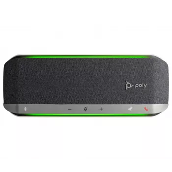 HP Poly Sync 40 USB-A USB-C Speakerphone, Silber, Windows 10, Windows 11, MacOS, 30 h, RoHS, Federal Communications Commission (FCC), CE, 38 mm
