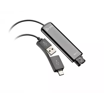 HP Poly DA75 USB auf QD Schwarz Adapter TAA
