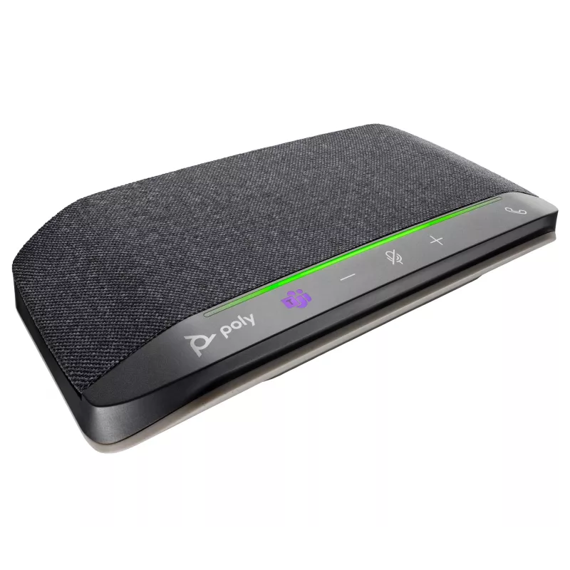 HP Poly Sync 10 Microsoft Teams Certified Speakerphone, PC, Silber, 0,715 m, IP64, Windows 10, Windows 11, MacOS